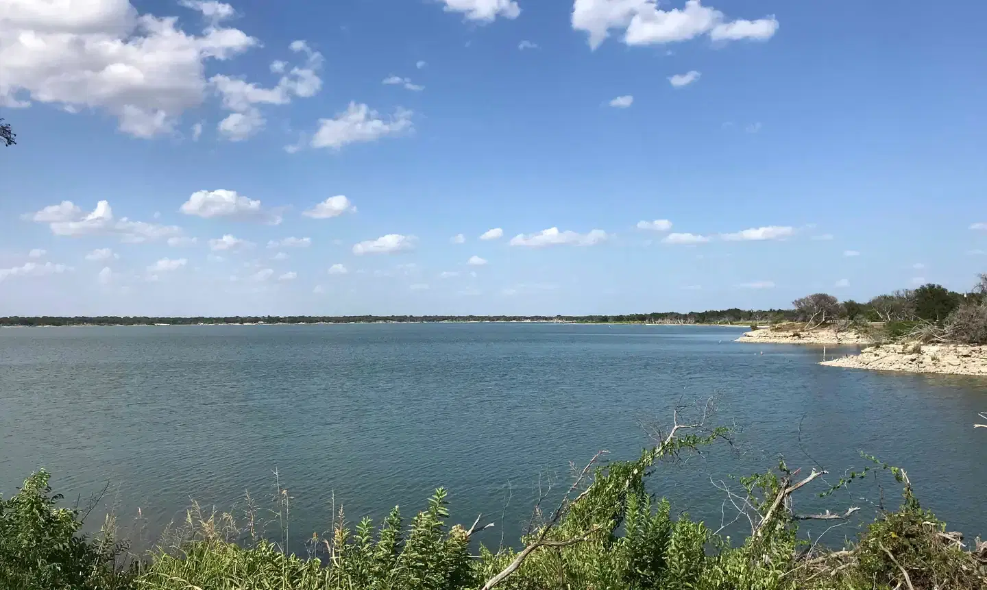 View of Waco Lake at Reynolds Creek park