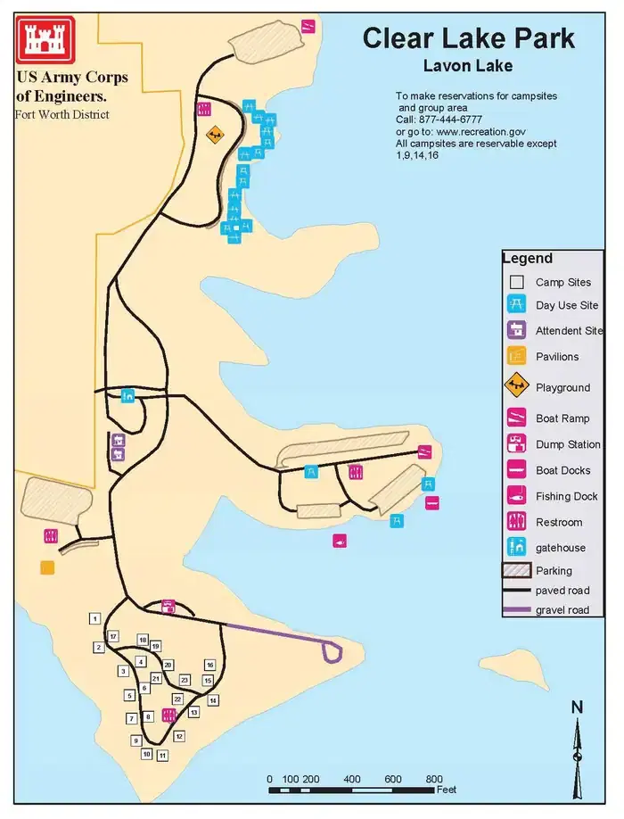 Clear Lake Park Map