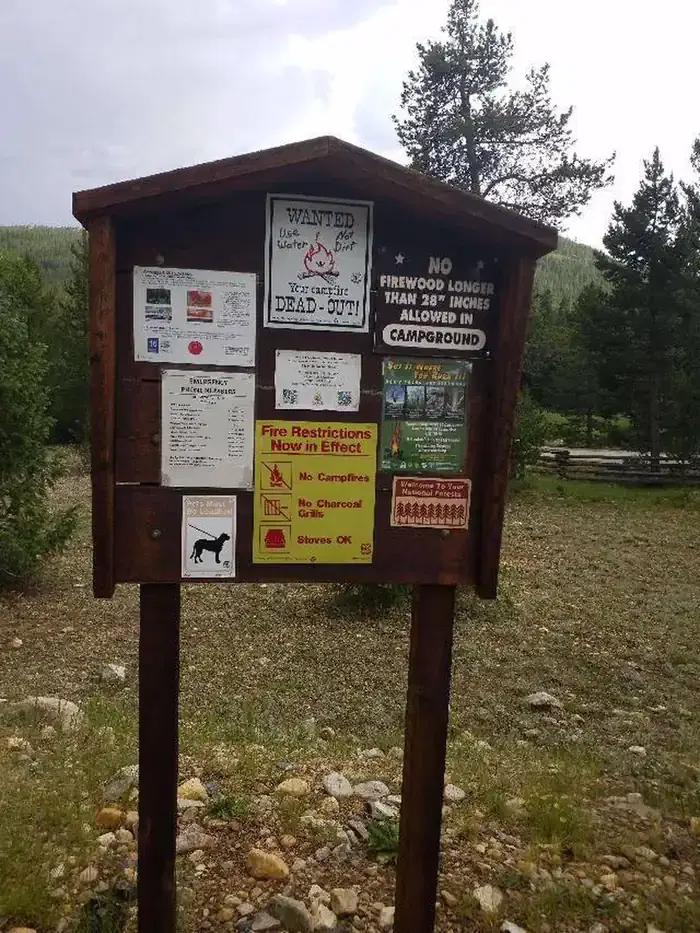 May Queen Campground information kiosk 2