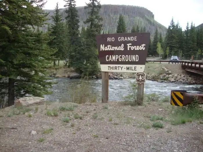 Thirty Mile Entry Sign