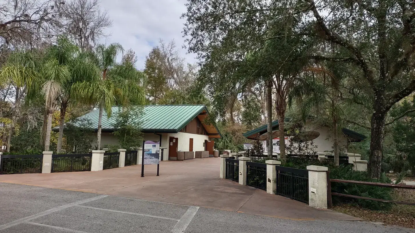 Bathrooms and store at day use area.