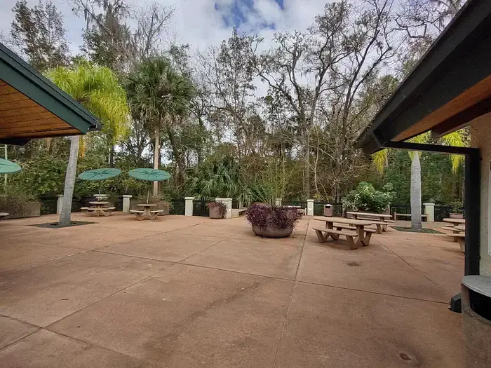 Picnic area at our entry pavilion.