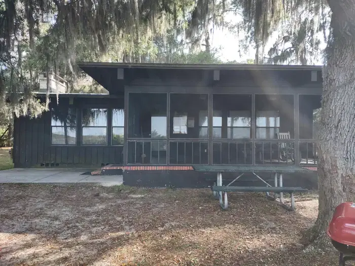 Back porch on cabin