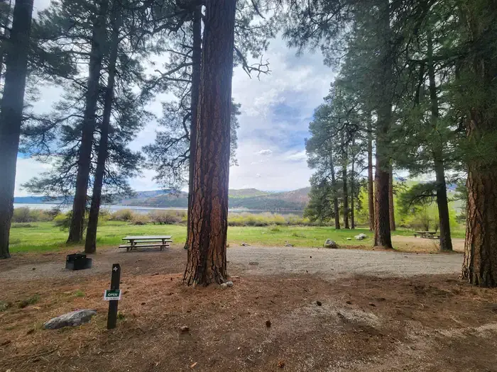 Campsites near lake